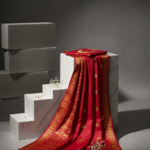 Songket Tenunan Premium – Sulaman Emas Eksklusif (Orange Edition) 4.25m Blm
