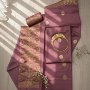 Songket Tenunan Premium – Sulaman Emas Eksklusif (Tea Pink Edition) 4.25m Blm