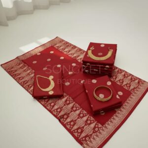 Songket Tenunan Premium – Bunga Emas Eksklusif (Maroon Edition) 4.25m Blm